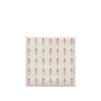 BROSTE Paper Napkin Fairy Tale - Pumpkin Red/Off White