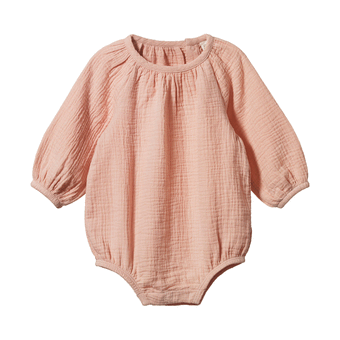 Nature Baby Meadow Bodysuit - Rose Dust