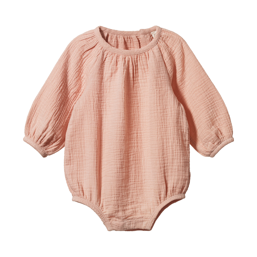 Nature Baby Meadow Bodysuit - Rose Dust