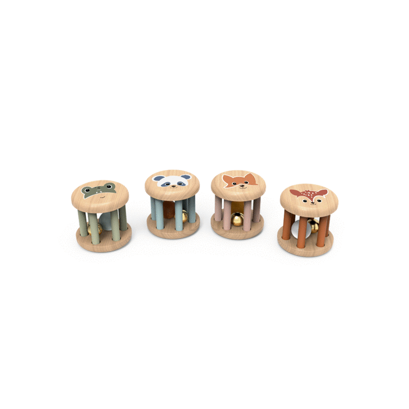 Speedy Monkey Roller Rattles