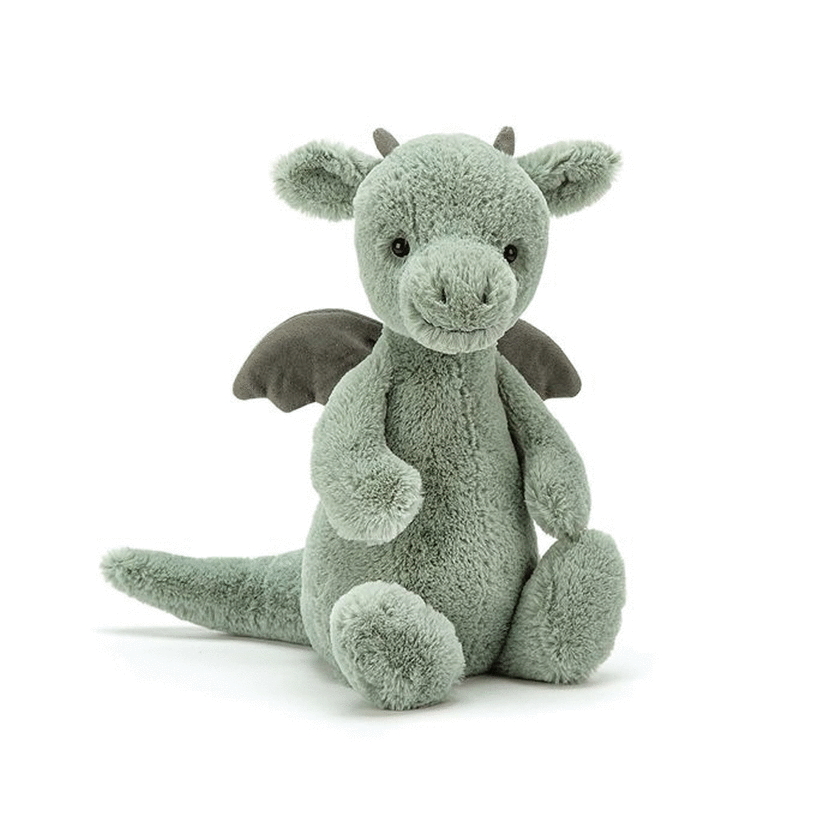 Jellycat Bashful Dragon Original (Med) Green 31x9x12cm