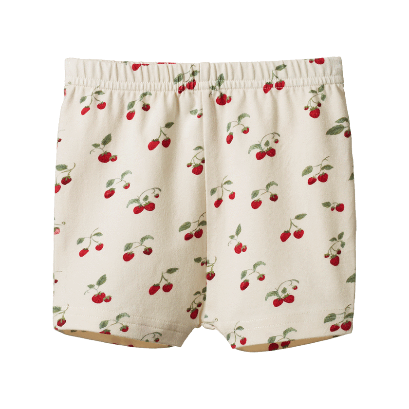 Nature Baby Selby Shorts - Strawberry Blush Print