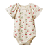 Nature Baby Faye Bodysuit - Strawberry Blush Print