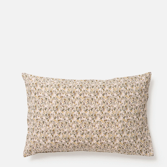 Citta Wildflower Linen Pillowcase PR - Ivy/Multi 76x50cm