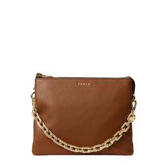 Saben Matilda Crossbody Tan + Chunky Chain