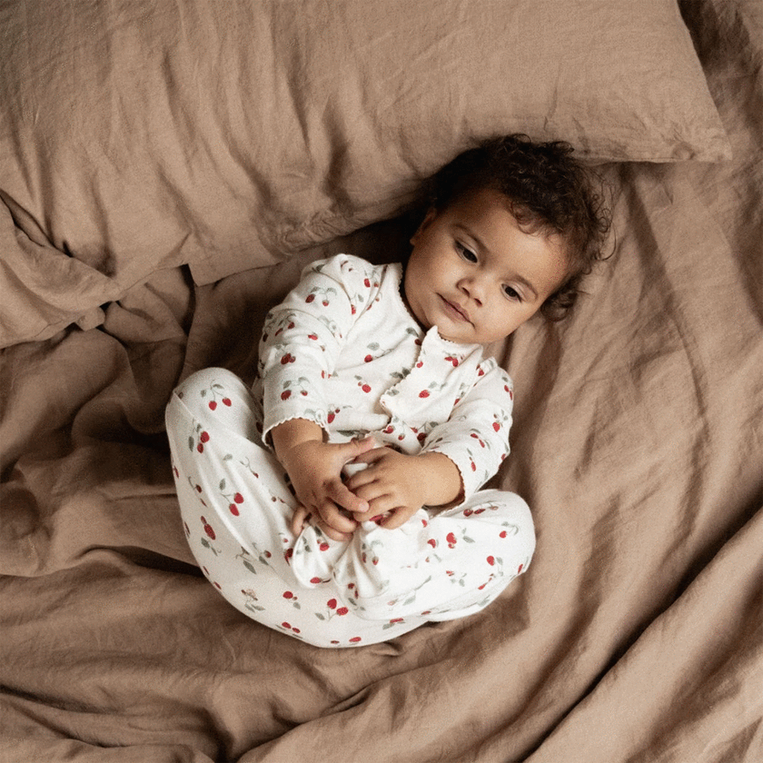 Nature Baby Lucy Suit - Strawberry Blush Print