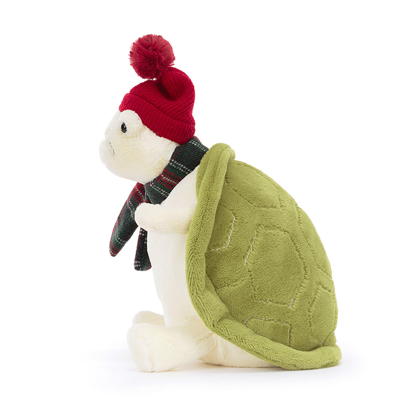 Jellycat Snowman Timmy Turtle Cream & Green 21x23x22cm