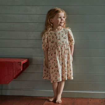 Nature Baby Albertine Dress - Strawberry Blush Print