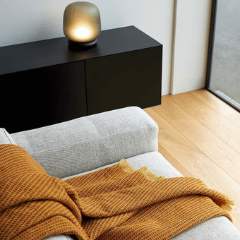 Citta Waffle Wool Blanket - Honey/Orange Peel 150x180cm