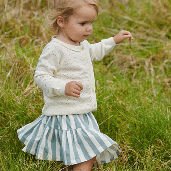 Nature Baby Lala Skirt - Star Dew Stripe