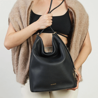 Saben June Shoulder Bag - Black