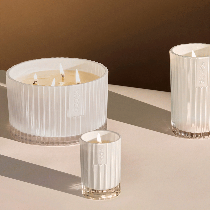 Ecoya White Musk & Warm Vanilla Grand Celebration Candle