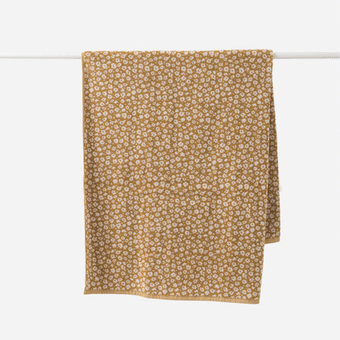Citta Forget Me Not Organic Cotton Bath Towel - Citron