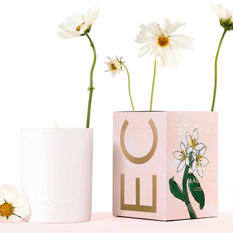 Ecoya Mother's Day Ceramic Citrus Blossom and Magnolia Madison Candle