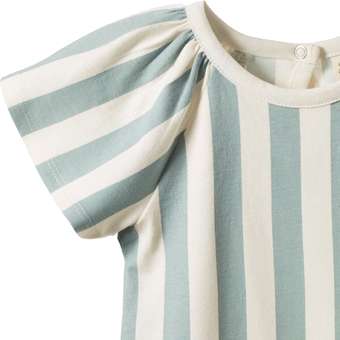 Nature Baby Faye Bodysuit - Star Dew Stripe