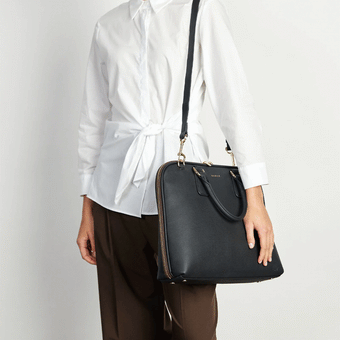 Saben Parker Briefcase - Black