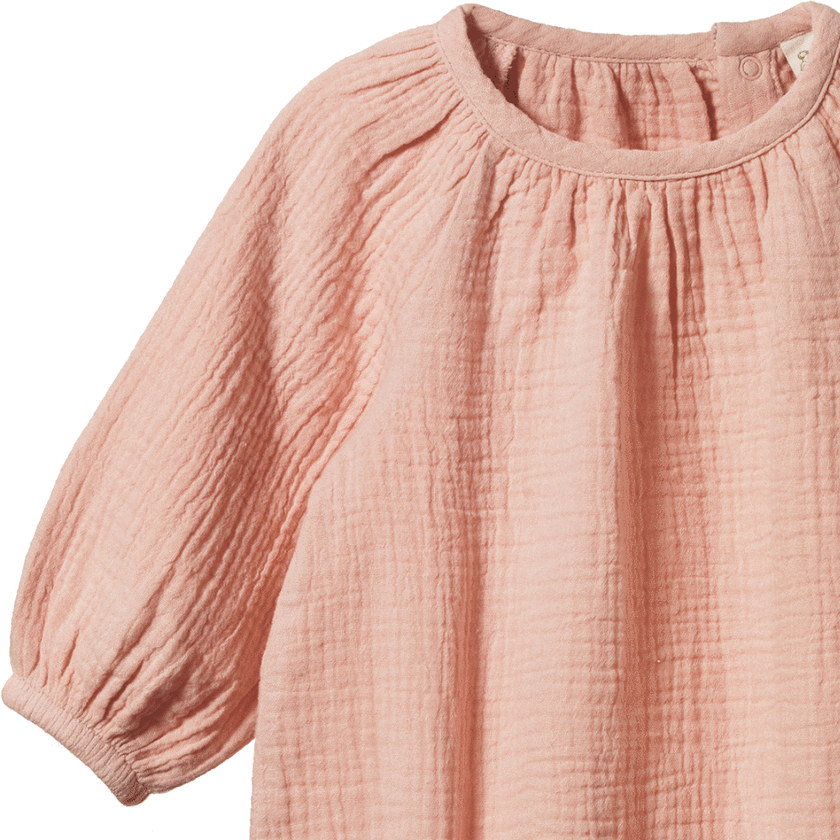 Nature Baby Meadow Bodysuit - Rose Dust