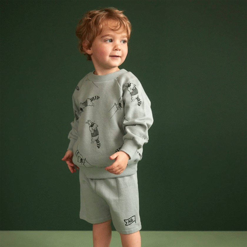 Nature Baby Jimmy Shorts Sweatshirt Knit - Star Dew