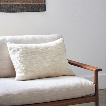 Citta Boucle Cushion Cover - Natural 60x40cm