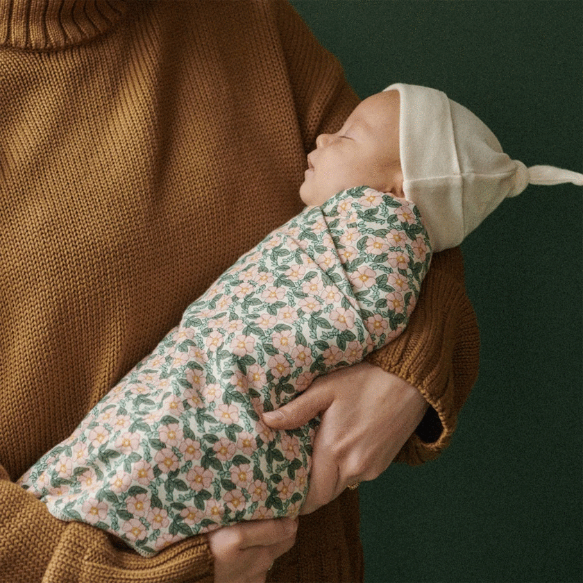 Nature Baby Wrap - Garland Print One Size