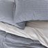 Citta Gingham Organic Cotton Pillowcase Pair - Navy 76x50cm