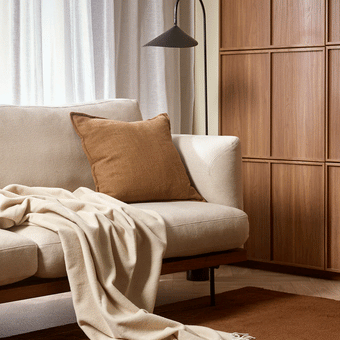 Baya  Mosman (100% Merino Wool) Throw - Oyster 140x200cm