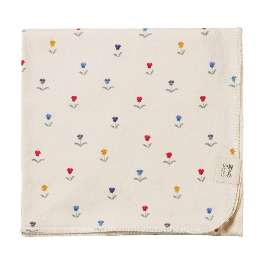 Nature Baby Cotton Wrap - Delphine Print