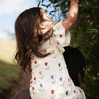 Nature Baby Tilly Suit - Delphine Blooms Print
