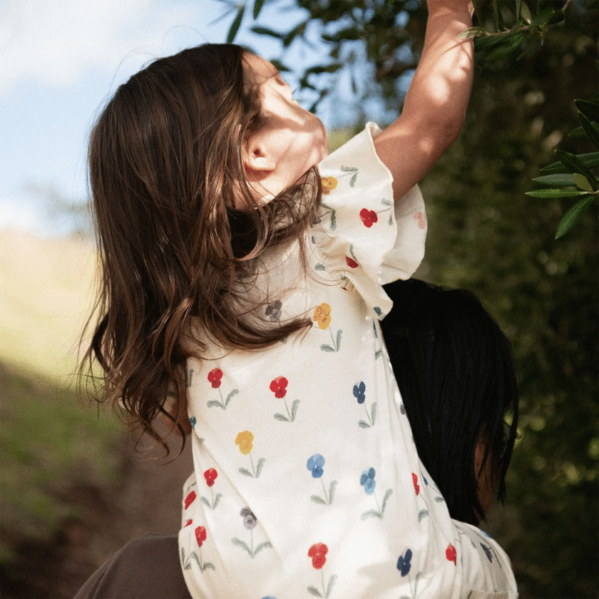 Nature Baby Tilly Suit - Delphine Blooms Print