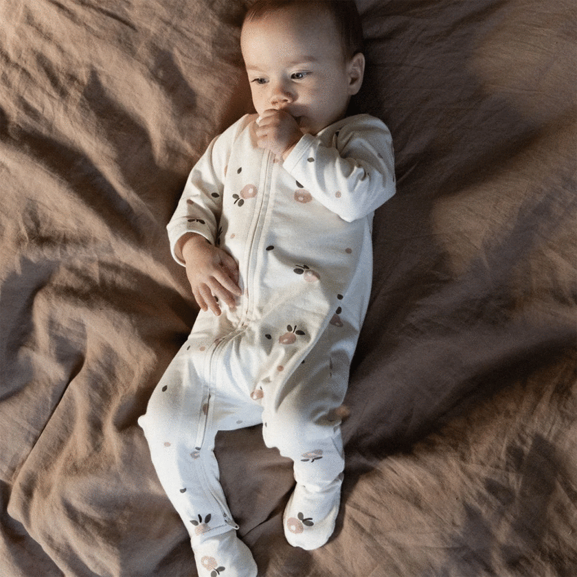 Nature Baby Dreamlands Suit - Posey Blossom Rose Print