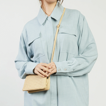 Saben Tilly Crossbody - Raffia Stitched Weave