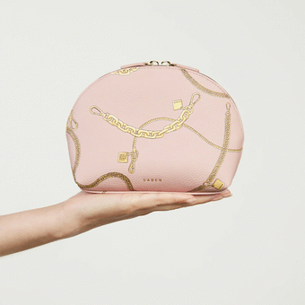 Saben Gabi Make-Up Pouch - Desert Rose Chain Print