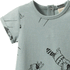 Nature Baby Short Sleeve Quincy Romper - Raccoon Rhapsody Print