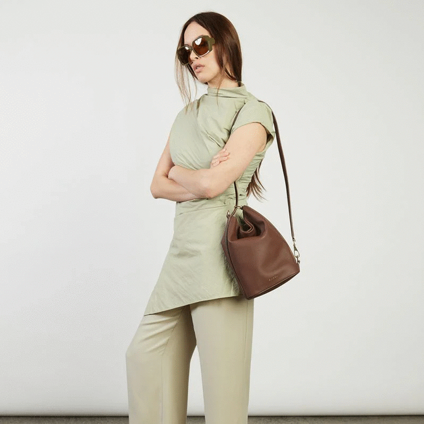 Saben Jojo Shoulder Bag - Umber Pebble