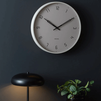 Karlsson Stark Wall Clock - Warm Grey