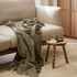 Baya Mosman (100% Merino Wool) Throw - Olive 140x200cm