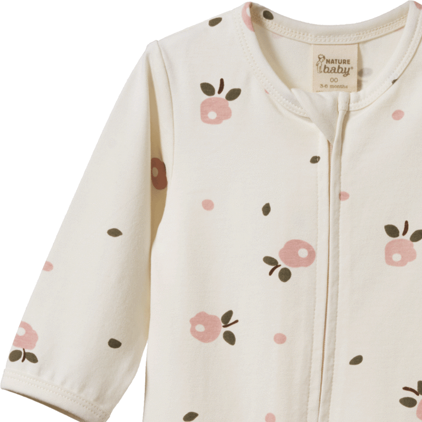 Nature Baby Dreamlands Suit - Posey Blossom Rose Print