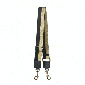 Saben Feature Strap - Gold & Black Stripe