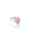 Stolen Girlfriend Love Claw Ring - Rose Quartz