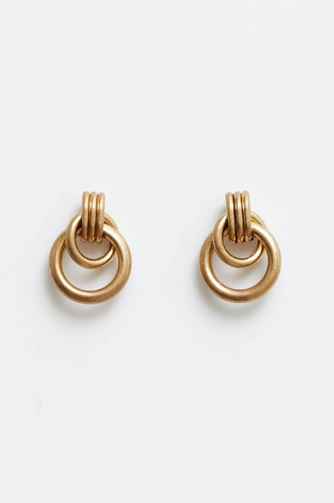 Stella + Gemma Gold Knocker Earrings