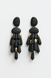 Stella + Gemma Black Stalactite Earrings