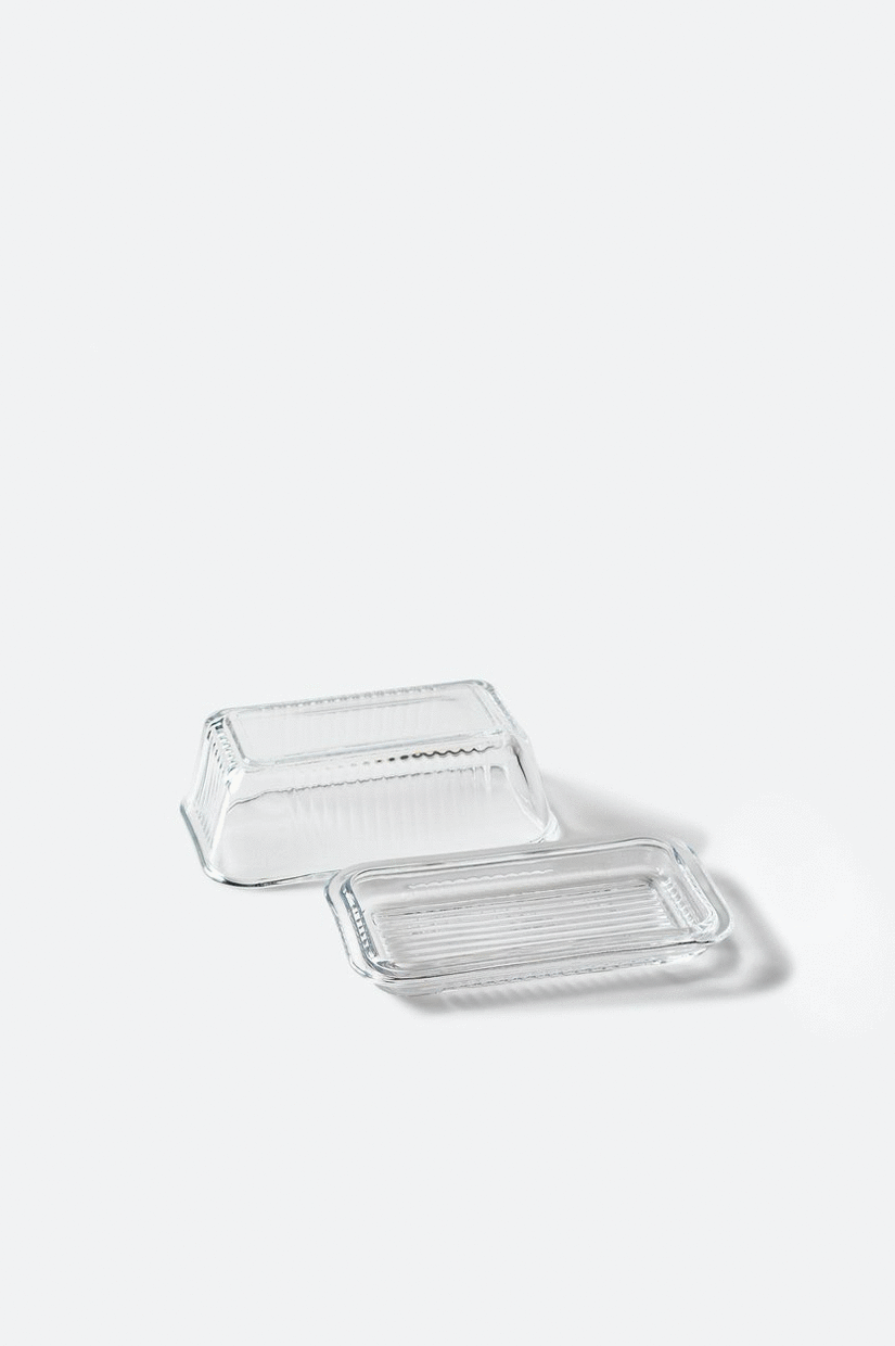 Citta Butter Dish Clear 17x11x8.2cmh