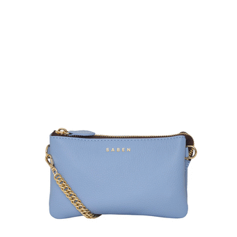 Saben Lily Crossbody Hydrangea + Gold Curb Chain