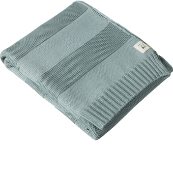 Nature Baby Merino Knit Pearl Blanket - Sage