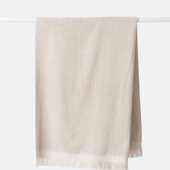 Citta Ribbed Bath Towel - Oat 70x140cm