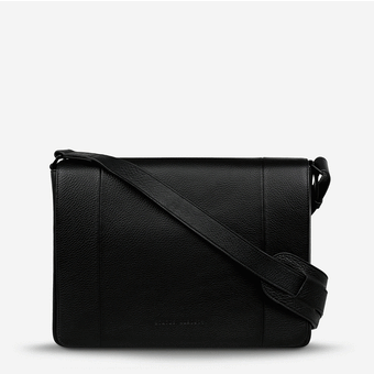 Status Anxiety Set Your Sights Leather Messenger Bag - Black