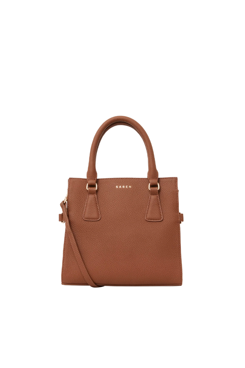 Saben Beau Crossbody with Handles Nutshell + Suede