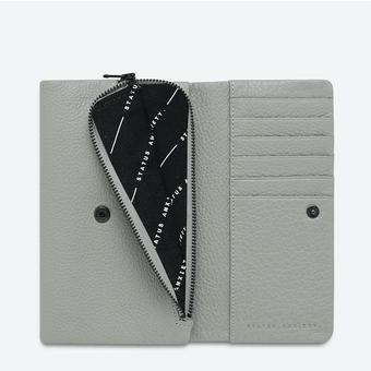 Status Anxiety Audrey Wallet - Light Grey Pebble