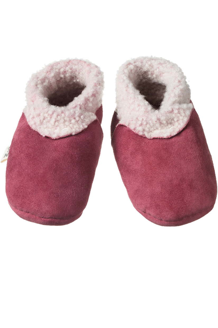 Nature Baby Lambskin Booties NU - Rhubarb