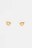 Stella + Gemma Gold Knotted Heart Earrings